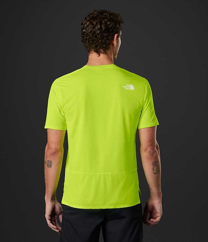 The North Face Summit Series High Yürüyüş Run Kısa Sleeve Tişört Erkek Yeşil | TÜRKIYE ERNH