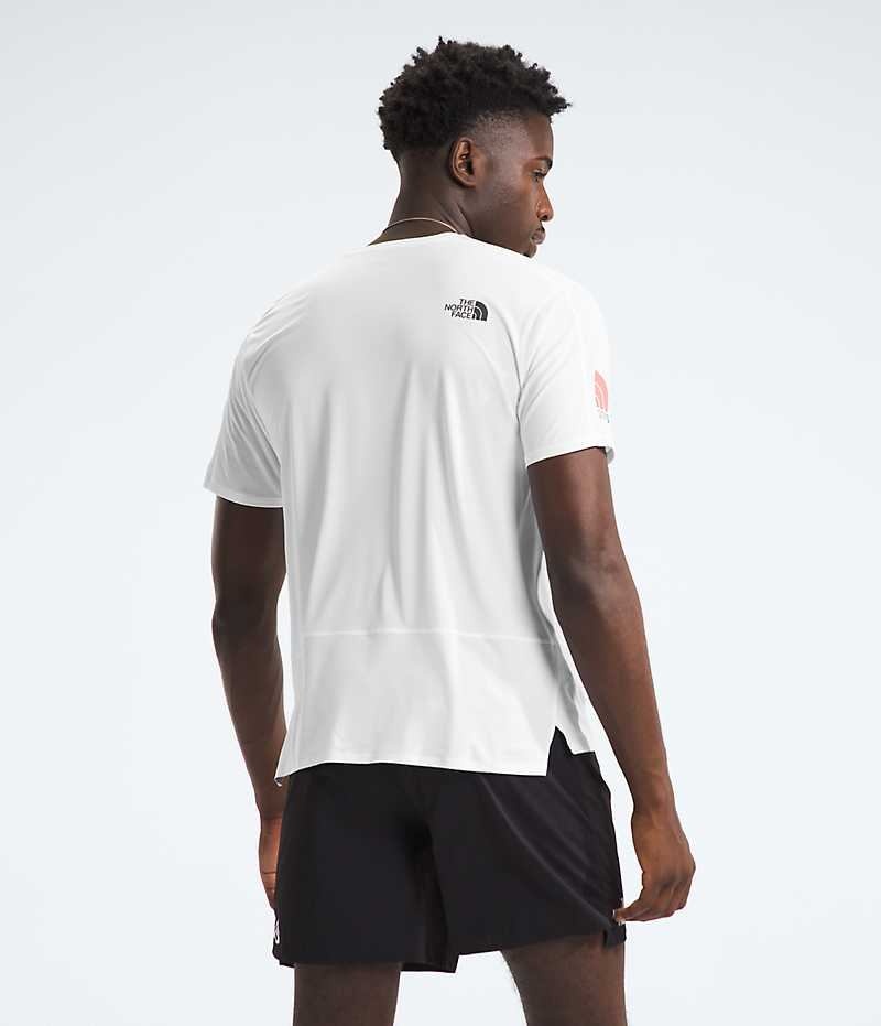 The North Face Summit Series High Yürüyüş Run Kısa Sleeve Tişört Erkek Beyaz | ISTANBUL FIMH