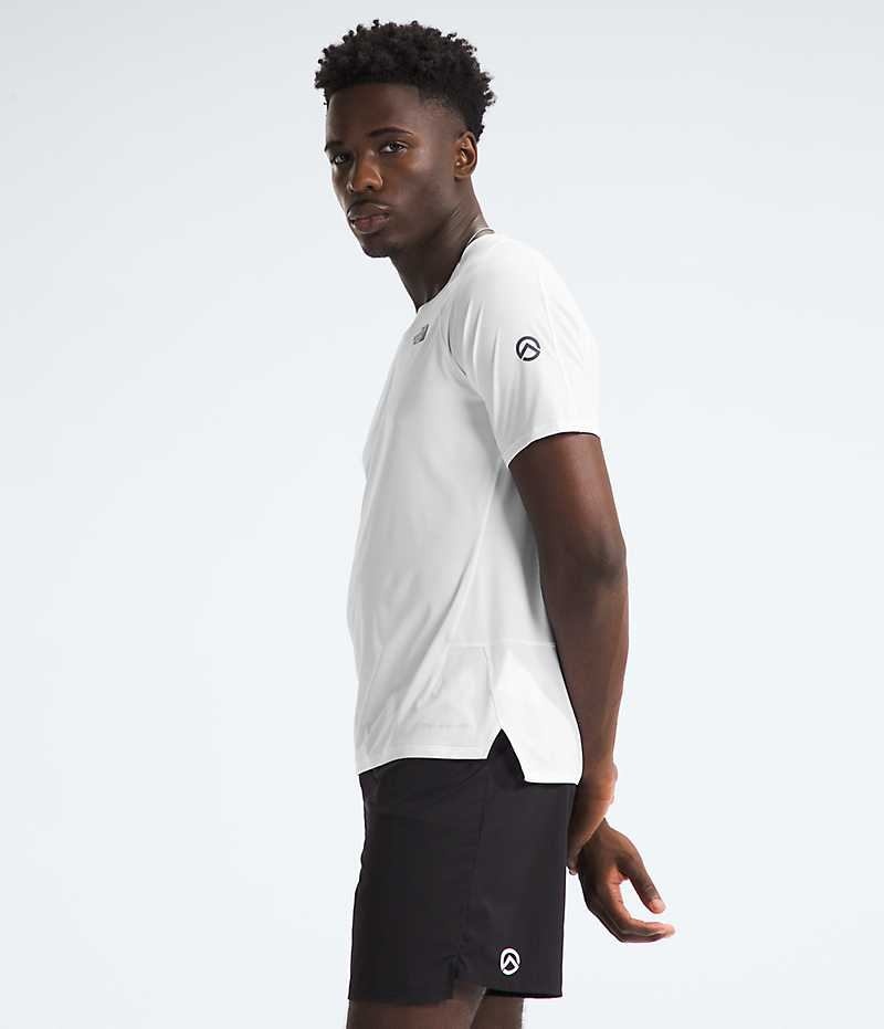 The North Face Summit Series High Yürüyüş Run Kısa Sleeve Tişört Erkek Beyaz | ISTANBUL FIMH