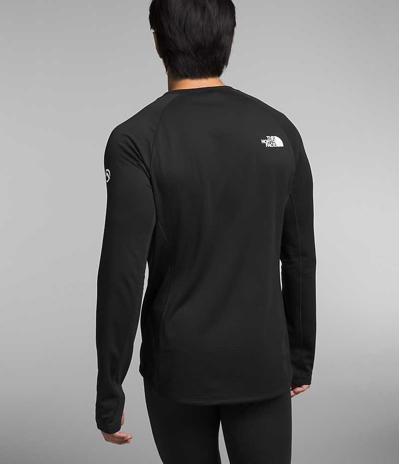 The North Face Summit Series Pro 120 Crew Sweatshirt Erkek Siyah | TÜRKIYE FVQG