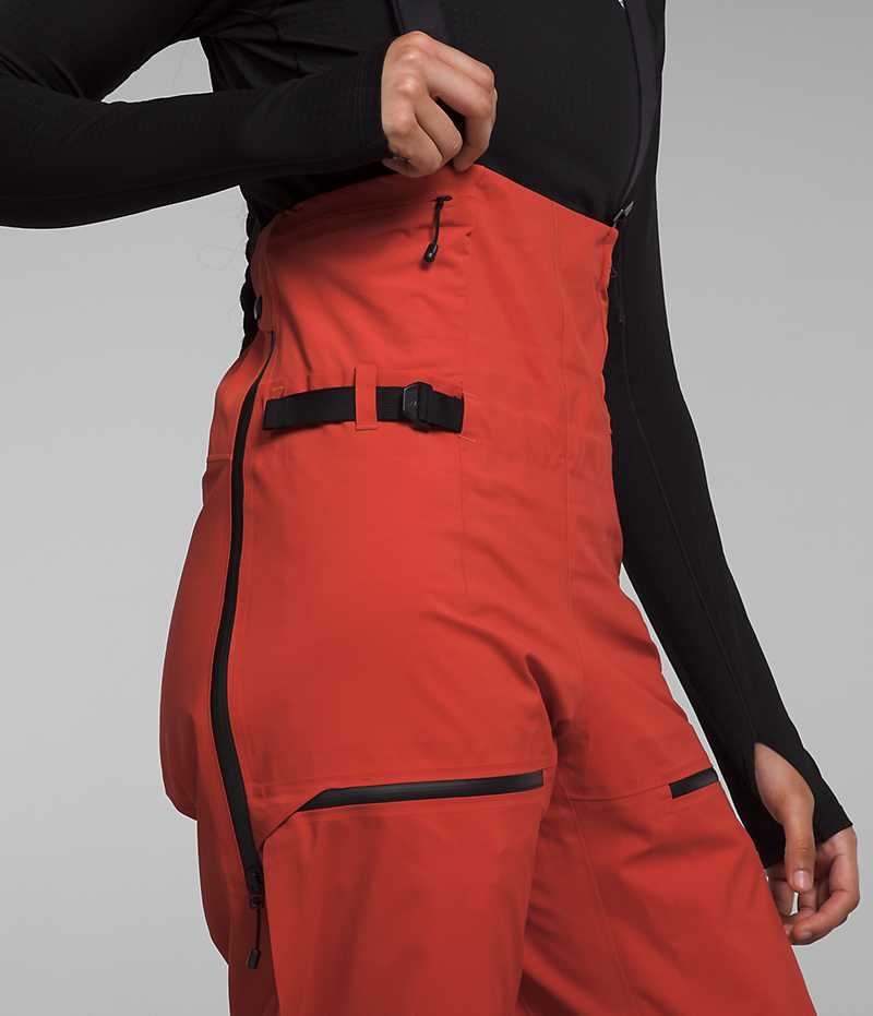 The North Face Summit Series Pumori GTX Pro Bib Pantolon Kadın Kırmızı | TÜRKIYE RKEY