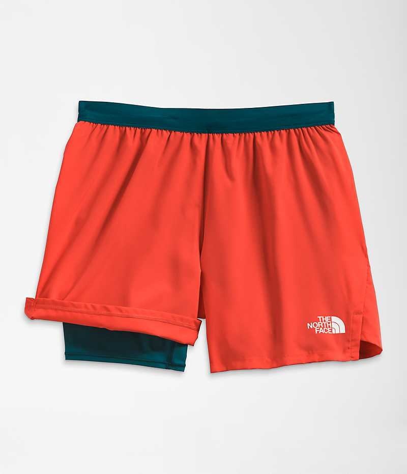 The North Face Sunriser 2-in-1 Şort Erkek Mercan | TÜRKIYE AKCU