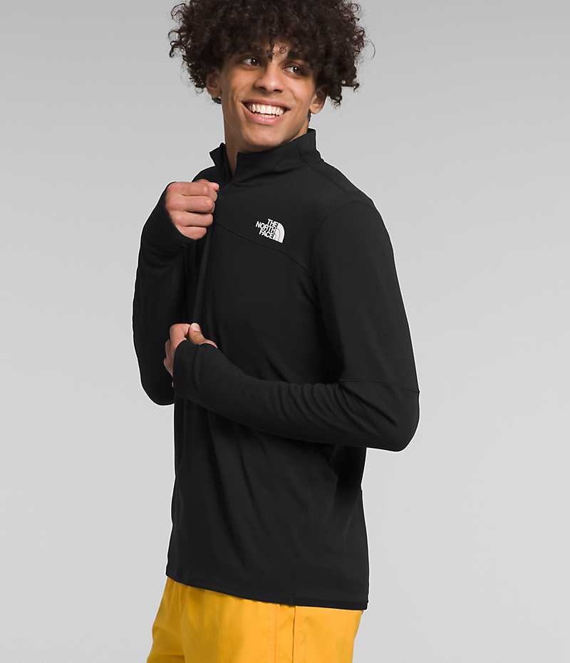 The North Face Sunriser ¼-Zip Sweatshirt Erkek Siyah | ISTANBUL ANLK