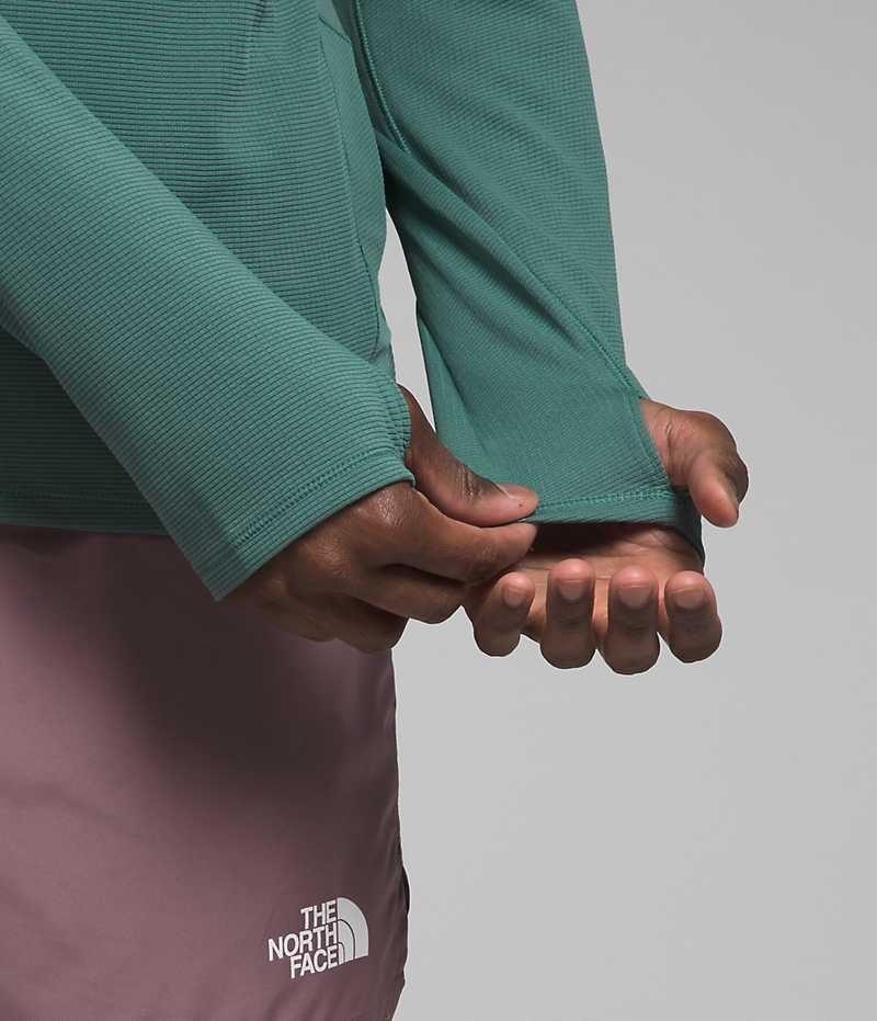 The North Face Sunriser ¼-Zip Sweatshirt Erkek Yeşil | TÜRKIYE CWMU