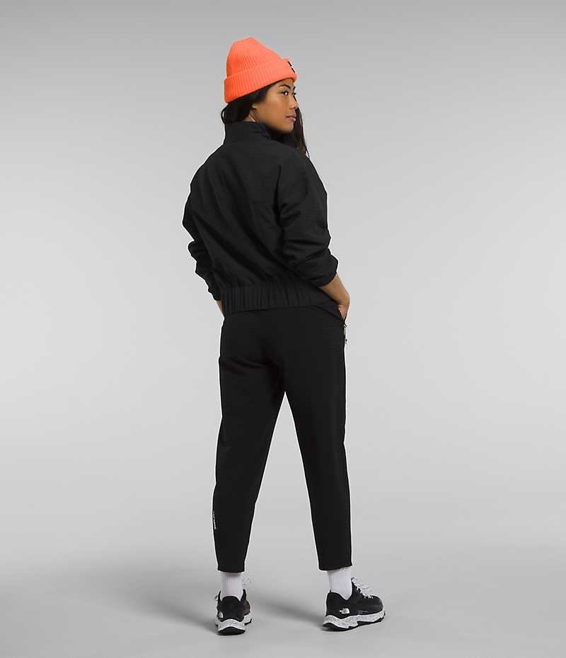 The North Face Tekware™ Grid 1/4 Zip Sweatshirt Kadın Siyah | TÜRKIYE RACF