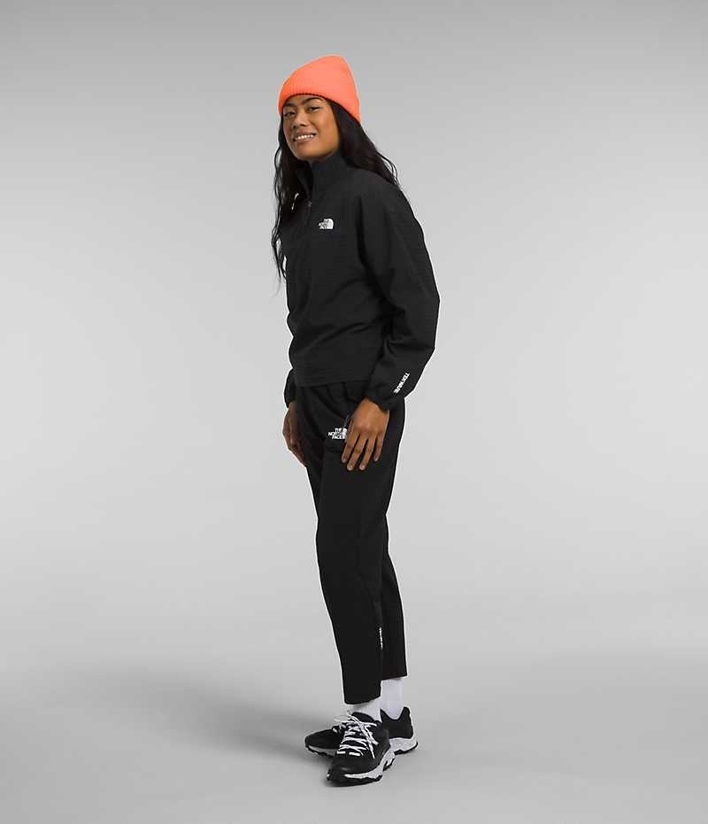The North Face Tekware™ Grid 1/4 Zip Sweatshirt Kadın Siyah | TÜRKIYE RACF
