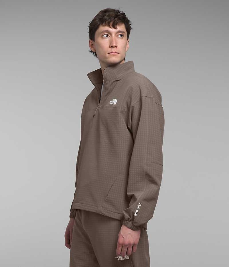 The North Face Tekware™ Grid ¼-Zip Sweatshirt Erkek Kahverengi | ISTANBUL GPDS