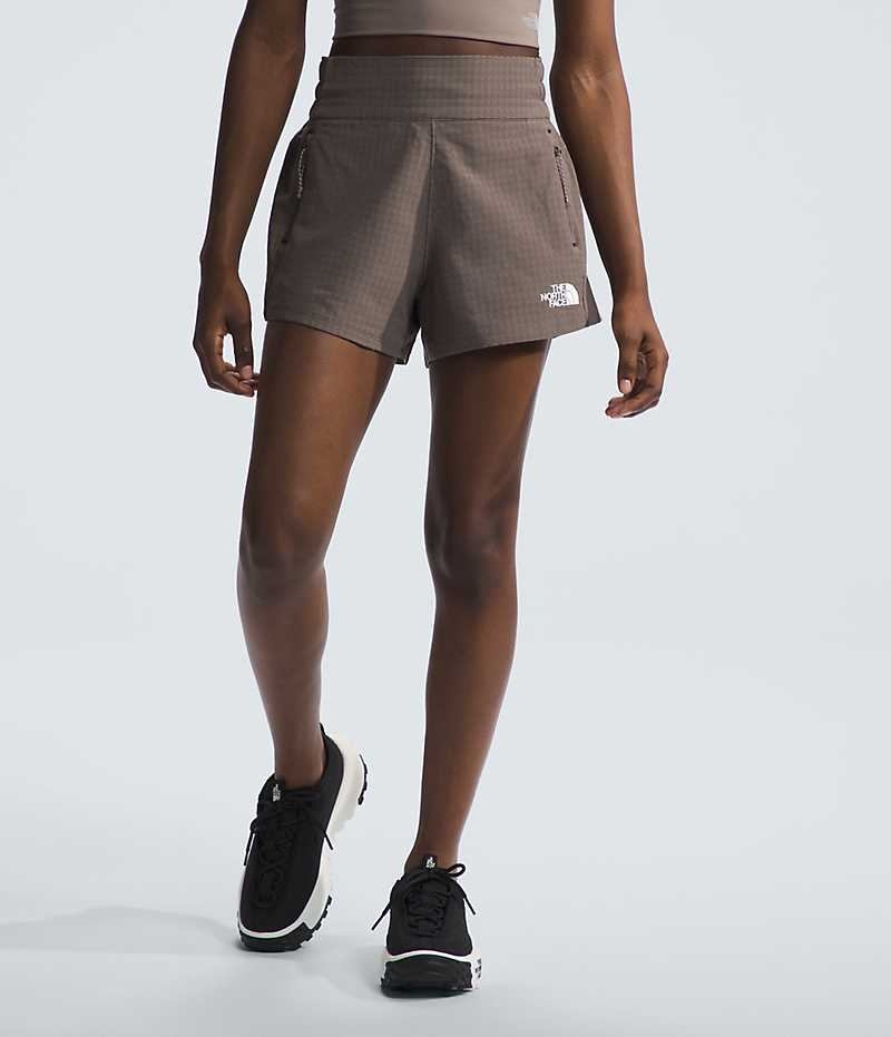 The North Face Tekware™ Grid Şort Kadın Kahverengi | TÜRKIYE NFPV