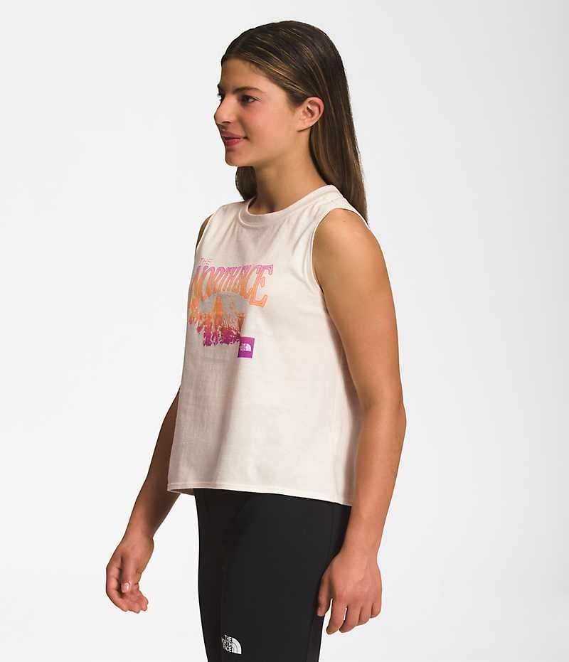 The North Face Tie-Back Tans Tişört Kiz Çocuk Beyaz | ISTANBUL AVUJ