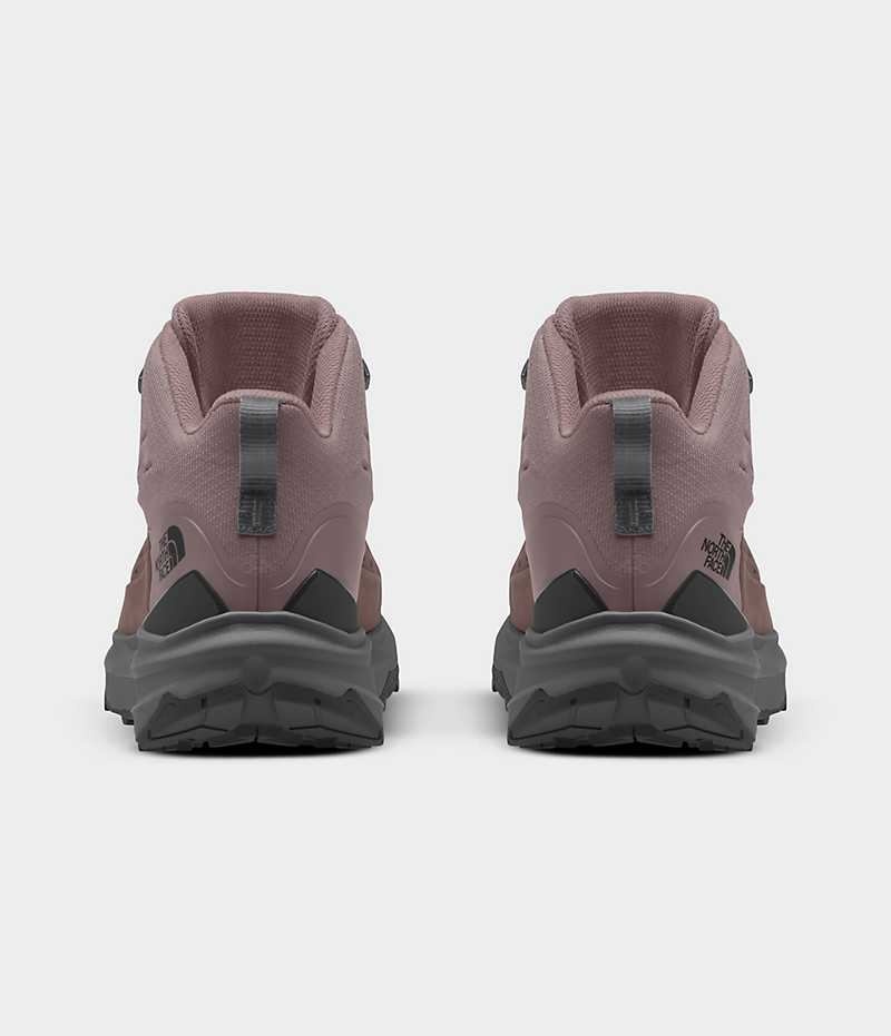 The North Face VECTIV Exploris 2 Mid Cut FUTURELIGHT™ Deri Yürüyüş Botu Kadın Küpe Çiçeği | TÜRKIYE SRLG