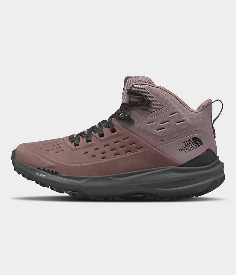 The North Face VECTIV Exploris 2 Mid Cut FUTURELIGHT™ Deri Yürüyüş Botu Kadın Küpe Çiçeği | TÜRKIYE SRLG