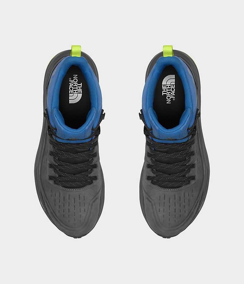 The North Face VECTIV Exploris 2 Mid Cut FUTURELIGHT™ Deri Yürüyüş Botu Erkek Gri Mavi | TÜRKIYE SQTL