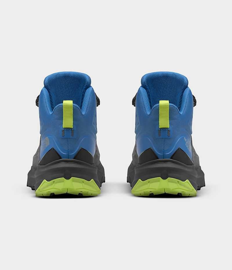 The North Face VECTIV Exploris 2 Mid Cut FUTURELIGHT™ Deri Yürüyüş Botu Erkek Gri Mavi | TÜRKIYE SQTL