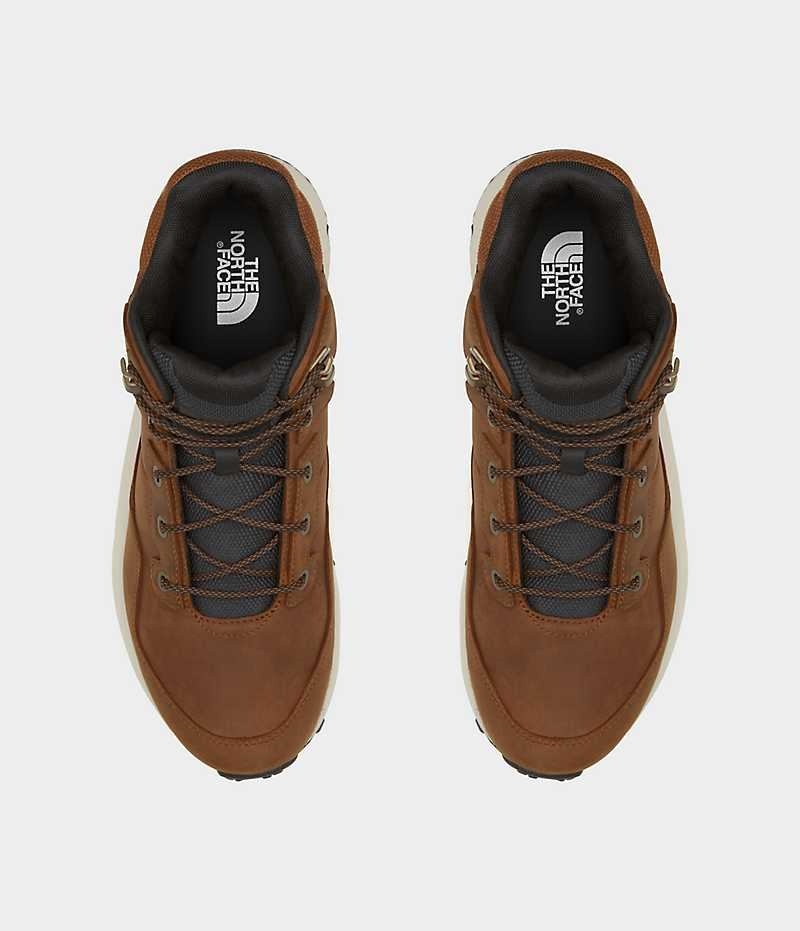 The North Face Vals II Mid Cut Deri Su Geçirmez Kışlık Bot Erkek Kahverengi | TÜRKIYE KULH