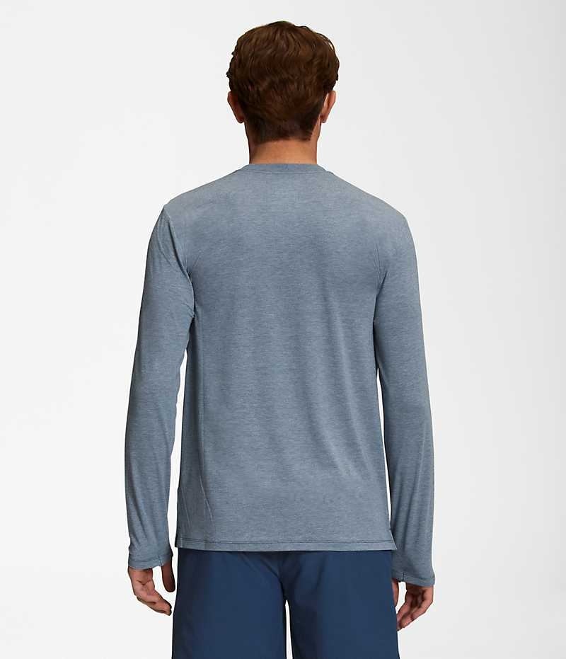 The North Face Wander Long Sleeve Tişört Erkek Mavi | ISTANBUL FPNC